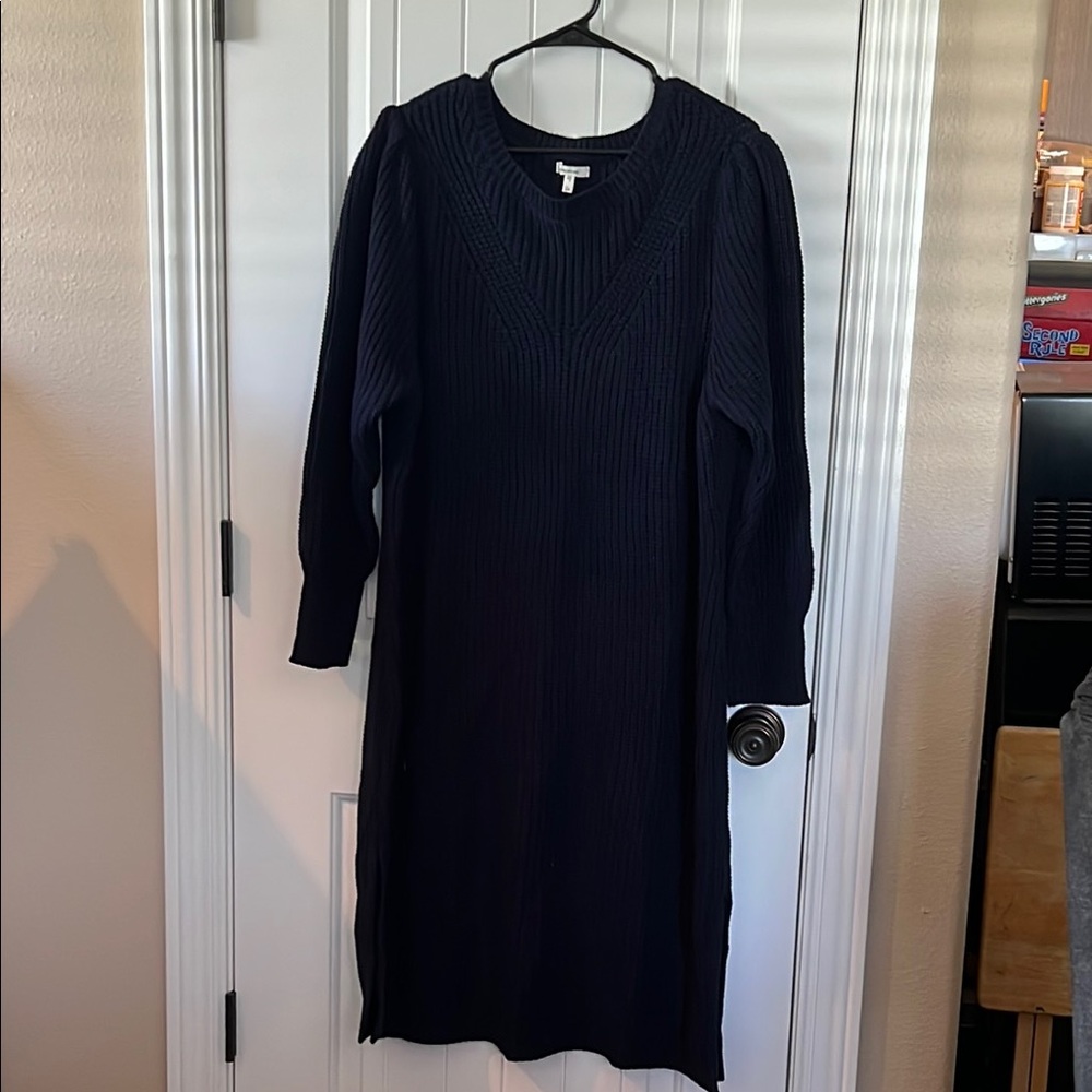Blue Knit Dress